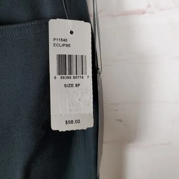 NEW NYDJ Cindy Trouser Pant Ponte Knit Womens Sz 8 Petite Gray Slim Leg Stretch - Picture 5 of 13